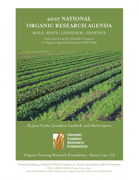 National Organic Research Agenda: 2007